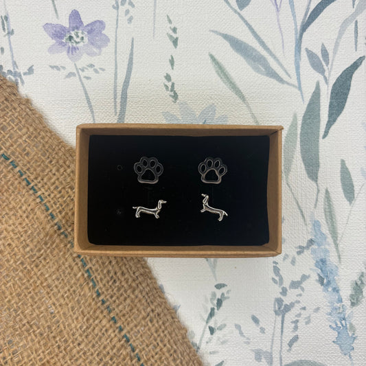 Dachshund Earring Set