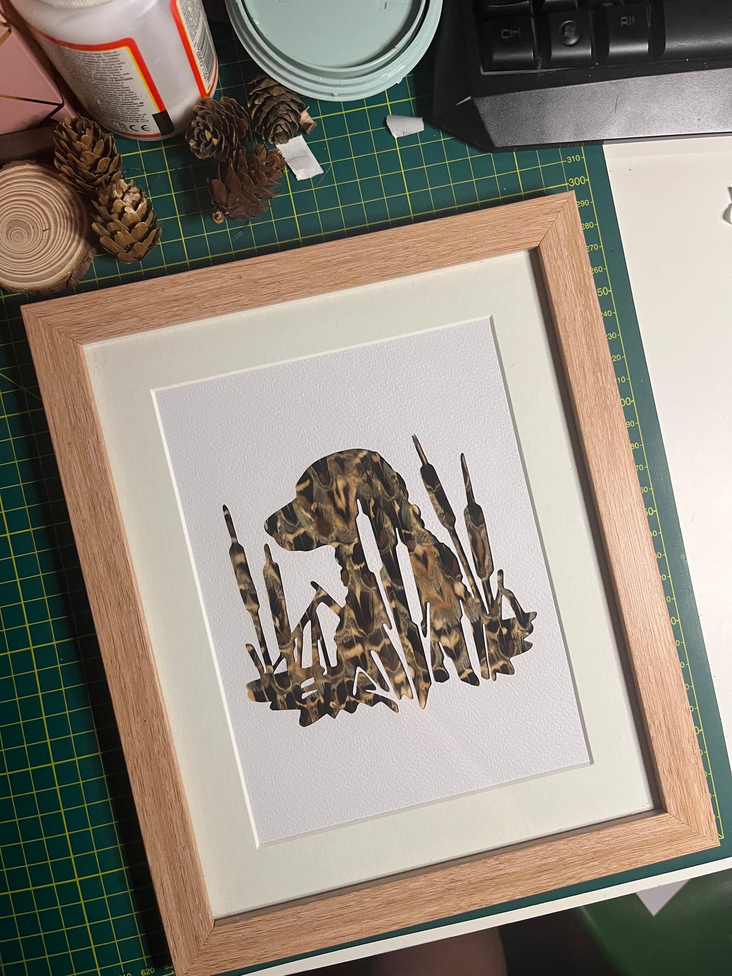 "Winston" Backed With Pheasant Feather
