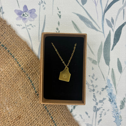 Ear Tag Necklace