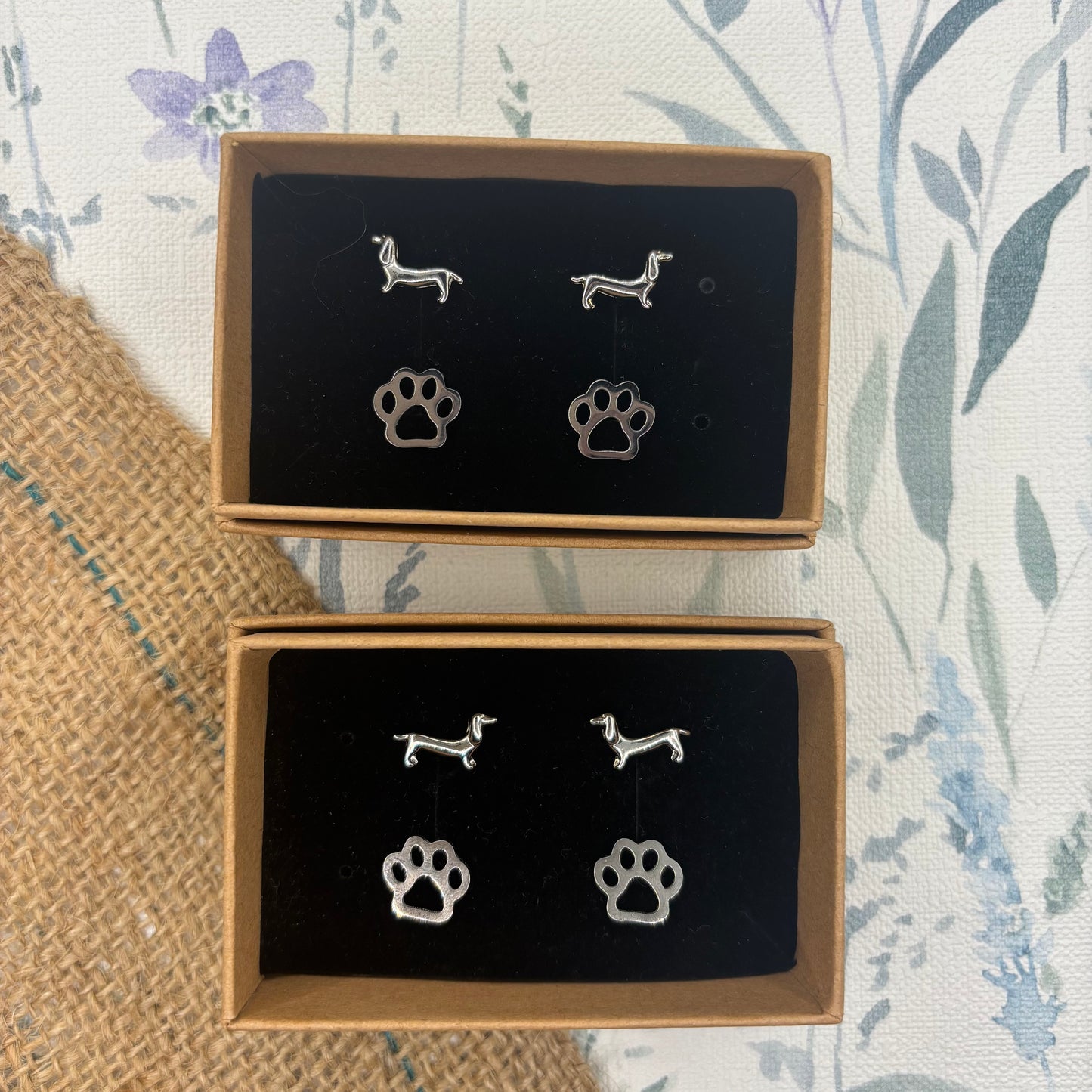 Dachshund Earring Set