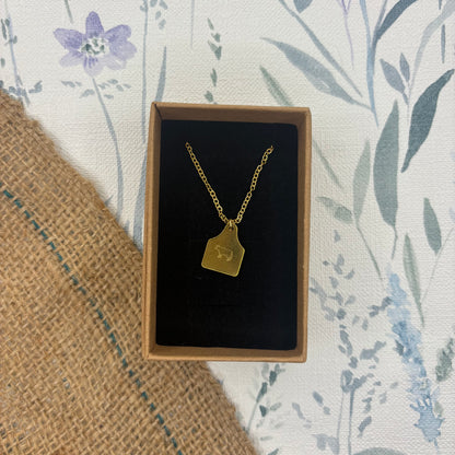 Ear Tag Necklace