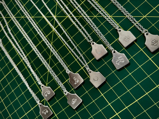 Cow Tag Necklace