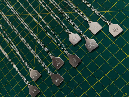 Ear Tag Necklace