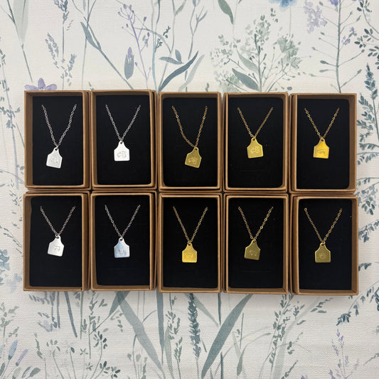 Ear Tag Necklace