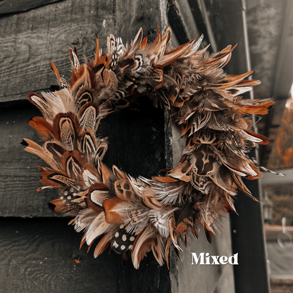 Pheasant & Game Feather Mini Wreaths