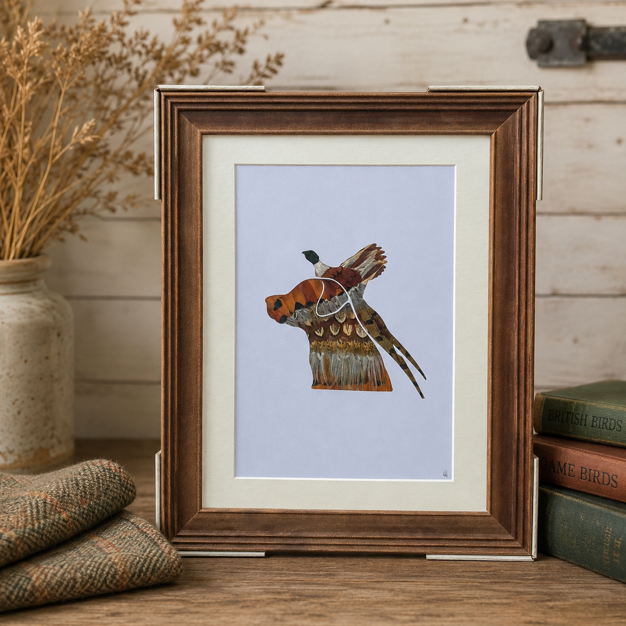 Flying Pheasant & Labrador