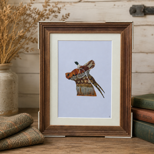 Flying Pheasant & Labrador
